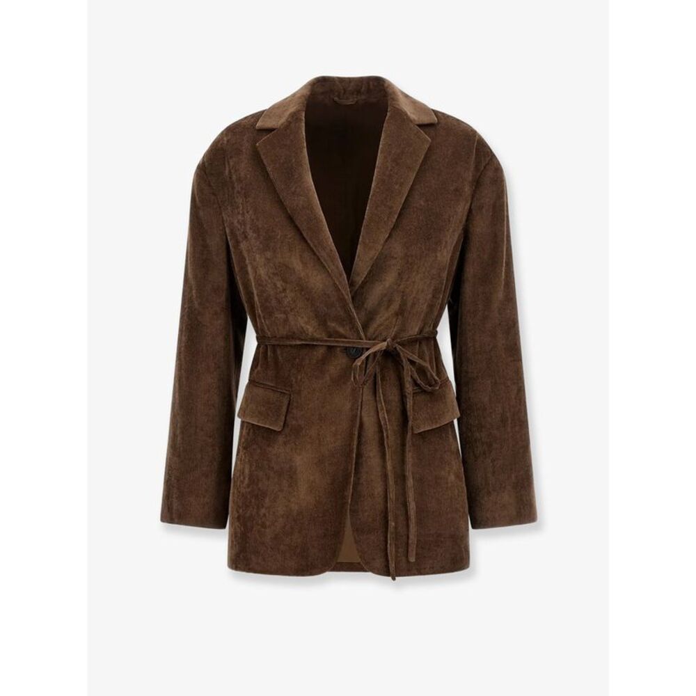 Brunello Cucinelli Women Corduroy Blazer With Belt